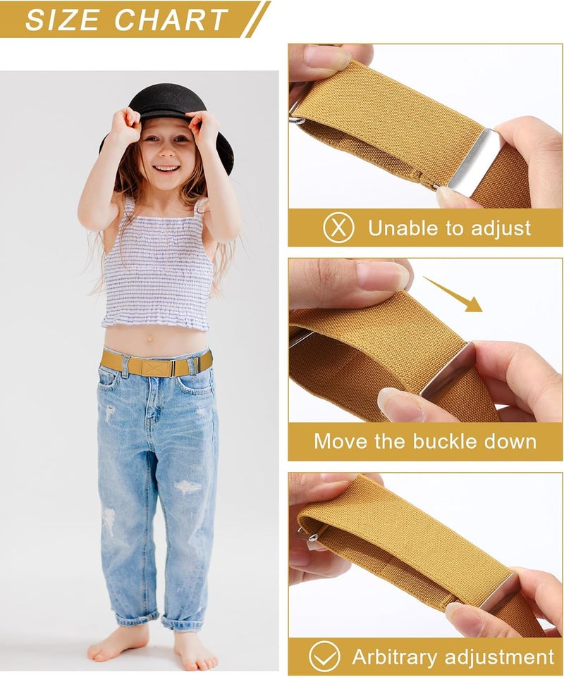 WELROG Kids Belts for Boys - Velcro Buckle Toddler Belt Elastic Adjustable Belt for Boys Girls - Image 5